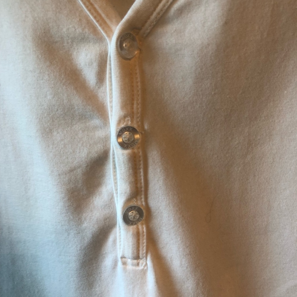 Mexx Henley Button Front Short Sleeve T-shirt in White - NWOT‎ - Picture 5 of 6